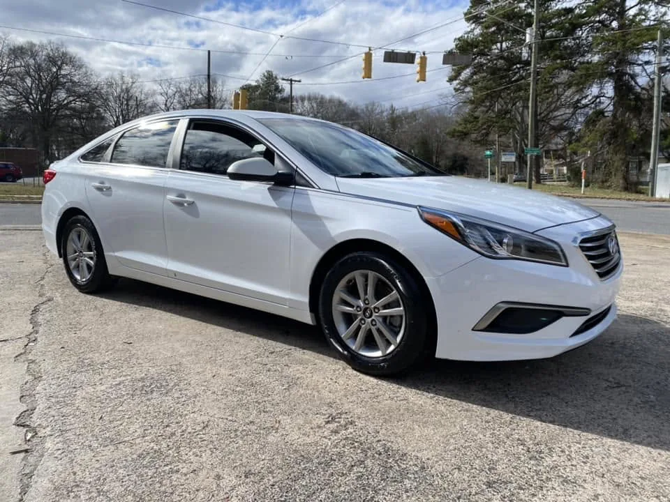 White Hyundai Sonata after interior detailing project at Firestone Auto Detail in Gastonia, NC