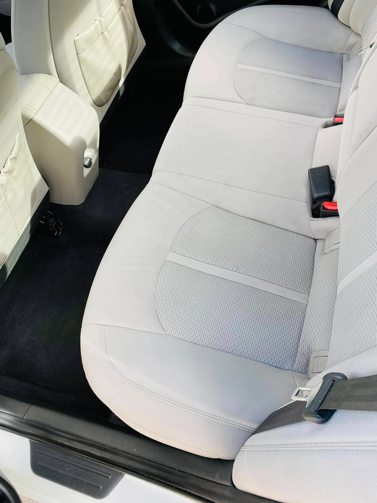 Hyundai Sonata interior after professional interior detailing at Firestone Auto Detail in Gastonia, North Carolina